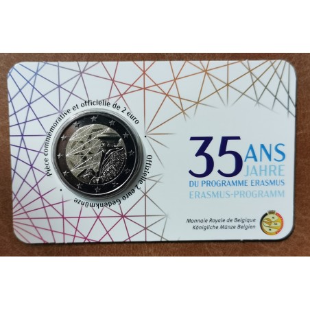 Euromince mince 2 Euro Belgicko 2022 - Erasmus program - 35. výroči...