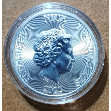 Euromince mince 2 doláre Niue 2022 - Strom života (1 oz. Ag)