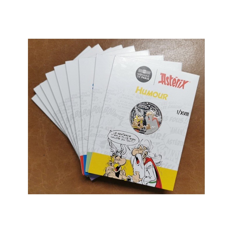 Euromince mince 9x 10 Euro Francúzsko 2022 Asterix (BU)