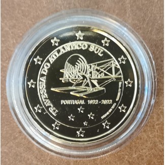 2 Euro Portugal 2022 - 100th anniversary of the first crossing of the South Atlantic by plane (gold plated UNC)