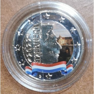 Euromince mince 2 Euro Luxembursko 2022 značka \\"Havran\\" (farebn...