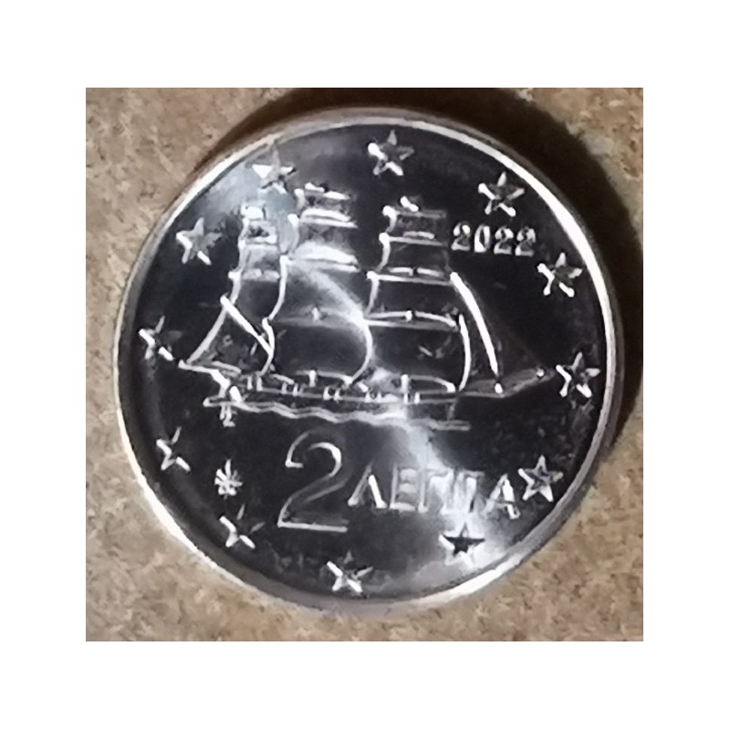 Euromince mince 2 cent Grécko 2022 (UNC)