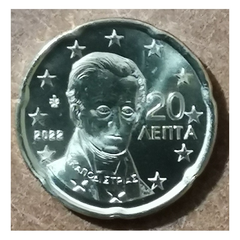 Euromince mince 20 cent Grécko 2022 (UNC)