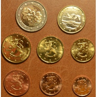 Set of 8 eurocoins Finland 2000 (UNC)