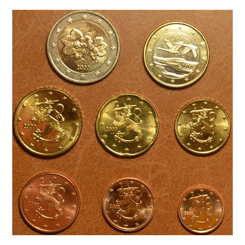 euroerme érme Finnország 2000 - 8 részes forgalmi sor (UNC)