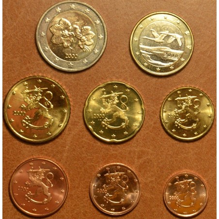 euroerme érme Finnország 2000 - 8 részes forgalmi sor (UNC)