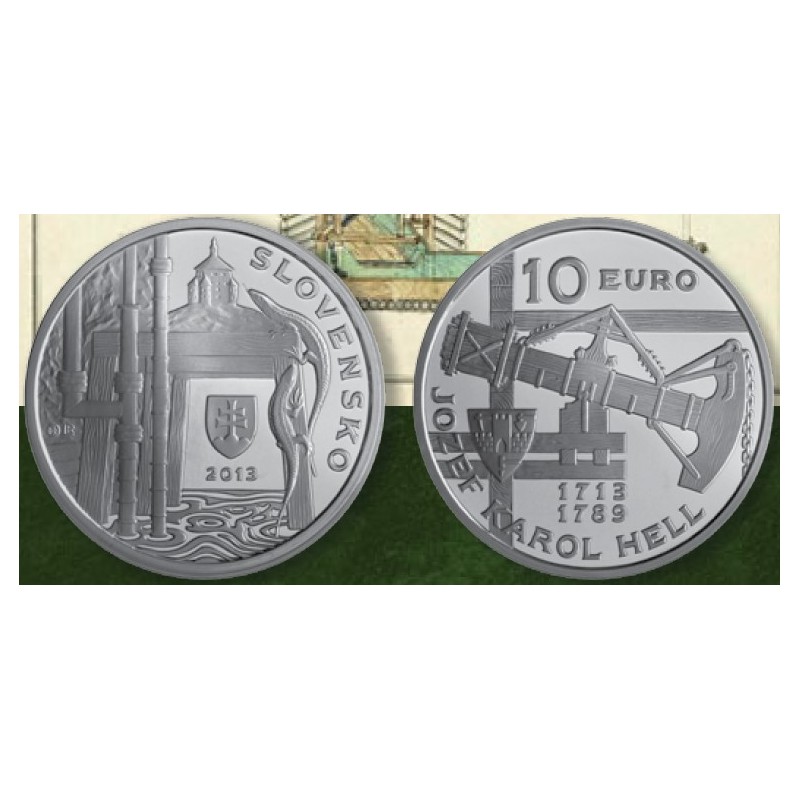 Euromince mince 10 Euro Slovensko 2013 - Jozef Karol Hell (BU bez l...