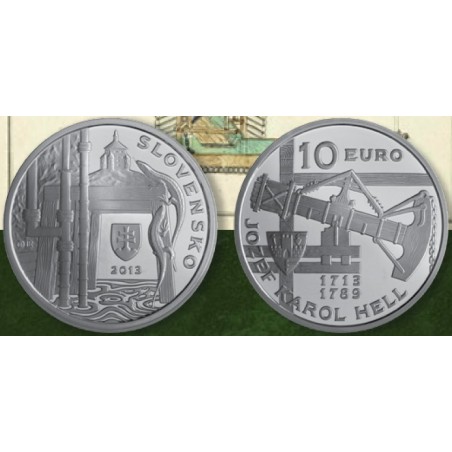 Euromince mince 10 Euro Slovensko 2013 - Jozef Karol Hell (BU bez l...