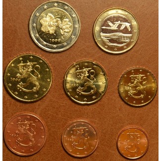 Set of 8 eurocoins Finland 1999 (UNC)