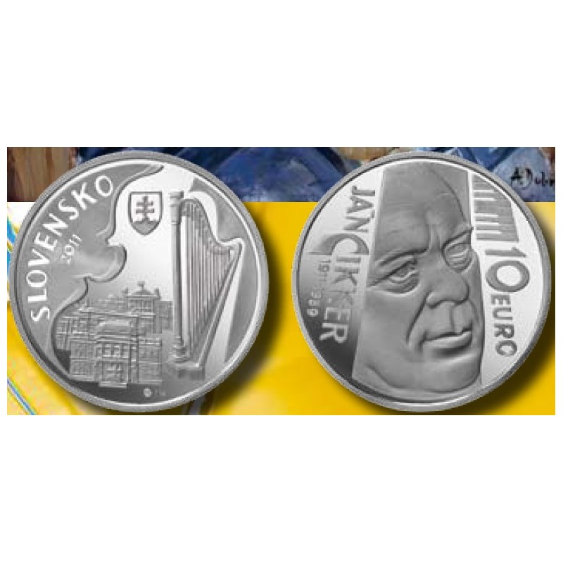 Euromince mince 10 Euro Slovensko 2011 - Ján Cikker (BU bez letáku)