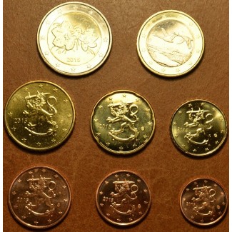 Set of 8 eurocoins Finland 2015 (UNC)