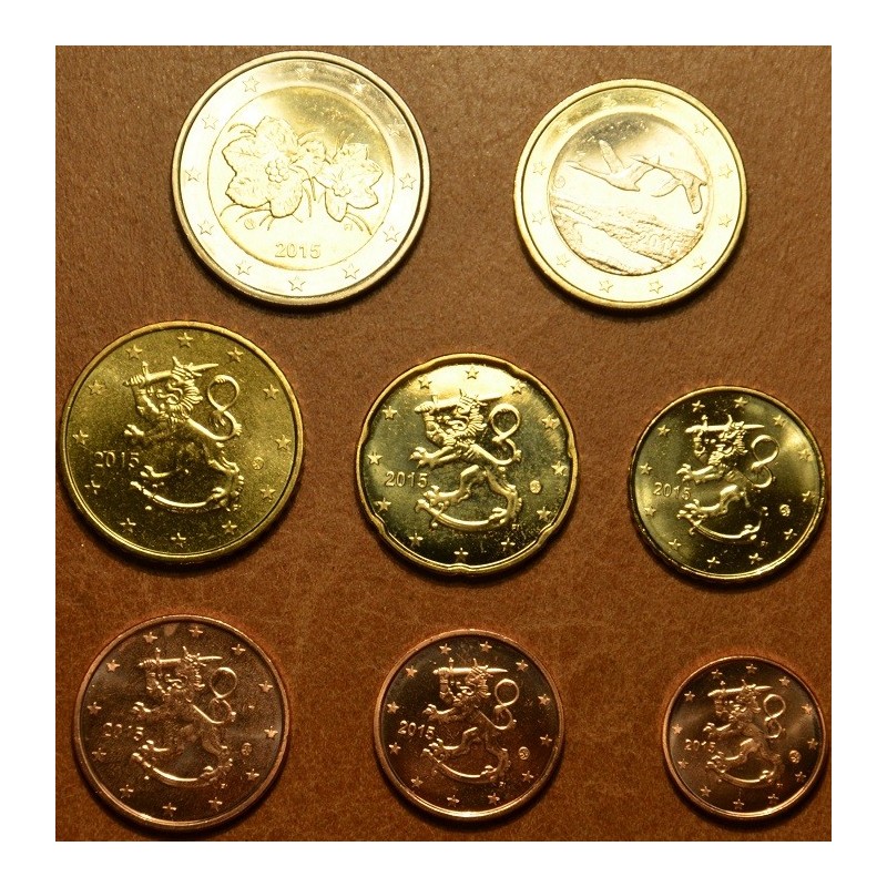 Euromince mince Fínsko 2015 sada 8 euromincí (UNC)