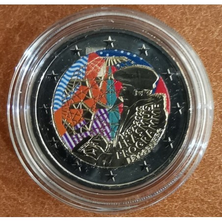 euroerme érme 2 Euro Luxemburg 2022 - Erasmus Program III. (színeze...