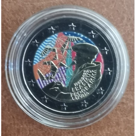 eurocoin eurocoins 2 Euro Latvia 2022 - Erasmus program III. (color...