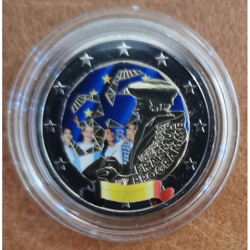 Euromince mince 2 Euro Belgicko 2022 - Erasmus program - 35. výroči...
