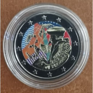 euroerme érme 2 Euro Belgium 2022 - Erasmus Program III. (színezett...