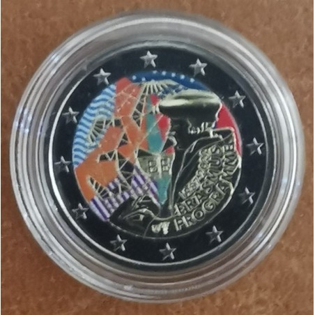 euroerme érme 2 Euro Belgium 2022 - Erasmus Program III. (színezett...