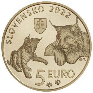 5 Euro Slovakia 2022 - Eurasian lynx (UNC)