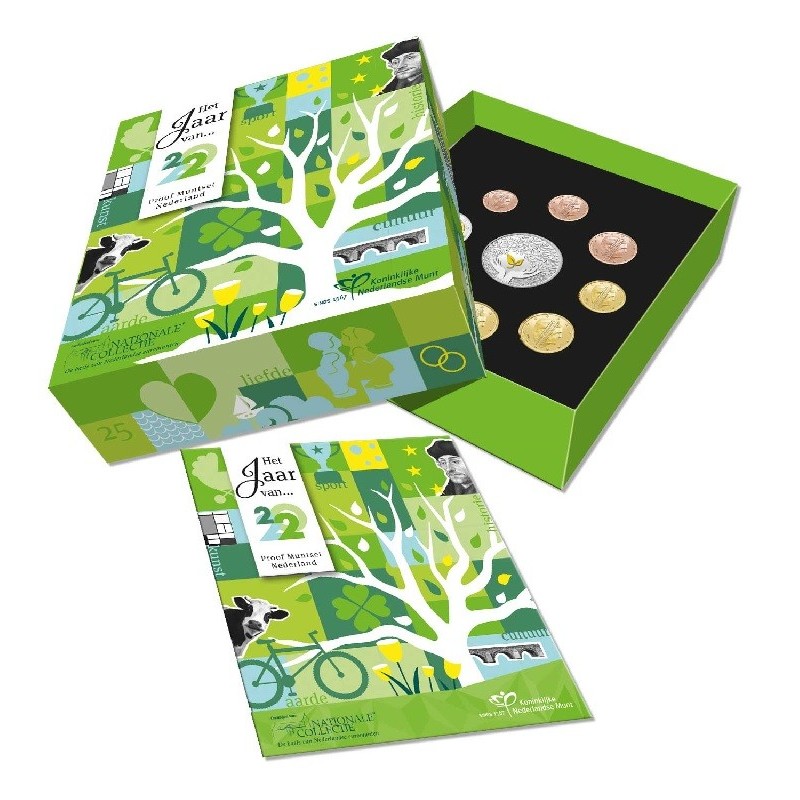 eurocoin eurocoins Netherlands 2022 set of 8 coins (Proof)