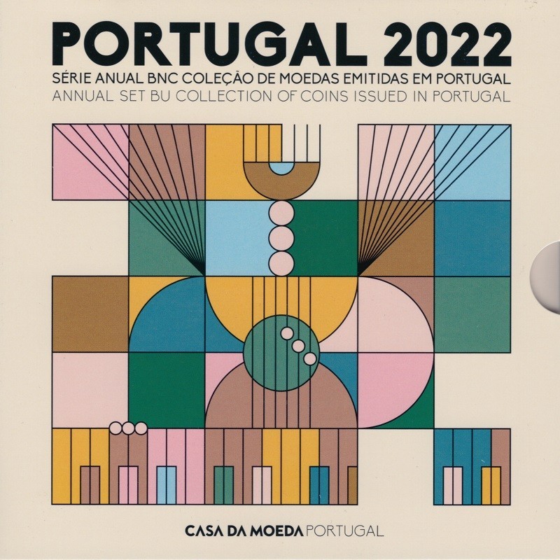 euroerme érme Portugália 2022 - 8 részes forgalmi sor (BU)