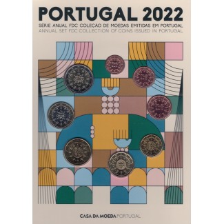 euroerme érme Portugália 2022 - 8 részes forgalmi sor (UNC)