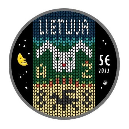eurocoin eurocoins 5 Euro Lithuania 2022 - Zuikis Puikis (Proof)