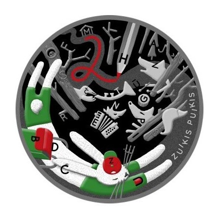 euroerme érme 5 Euro Litvánia 2022 - Zuikis Puikis (Proof)