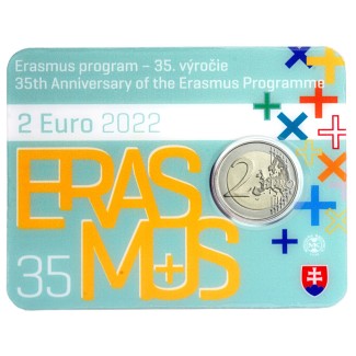 euroerme érme 2 Euro Szlovákia 2022 - Erasmus Program (BU)