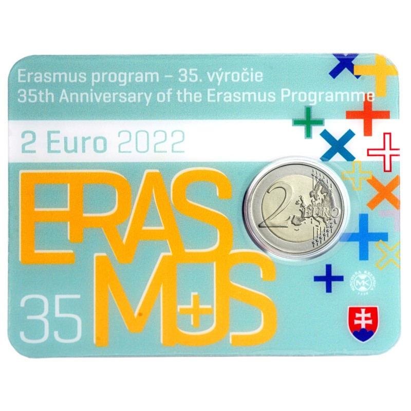 Euromince mince 2 Euro Slovensko 2022 - Erasmus program - 35. výroč...