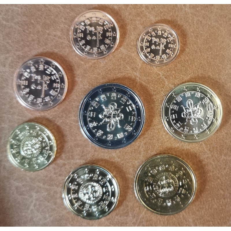 eurocoin eurocoins Portugal 2022 set of 8 coins (UNC)