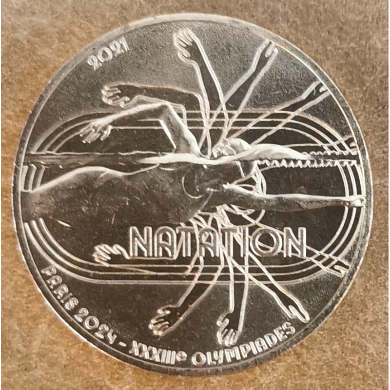 eurocoin eurocoins 1/4 Euro France 2021 - OG Paris 2024 - Swimming ...