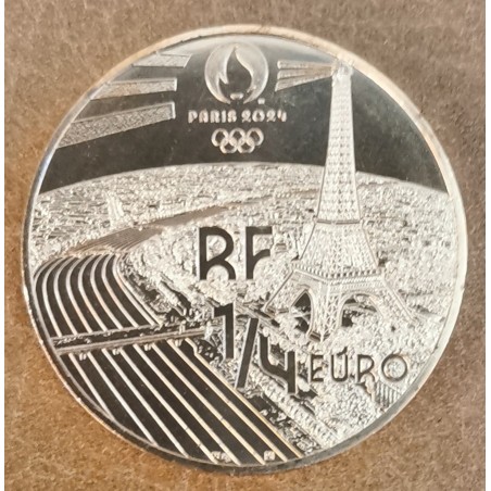 Euromince mince 1/4 Euro Francúzsko 2021 - OH 2024 - Judo (UNC)