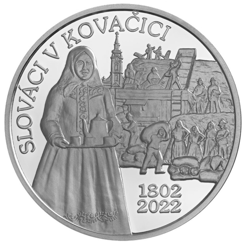 Euromince mince 10 Euro Slovensko 2022 - Slováci v Kovačici (BU)