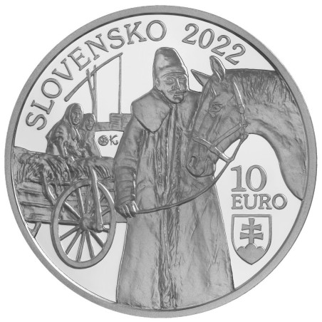 euroerme érme 10 Euro Szlovákia 2022 - Szlovák emigráció kezdete Ko...