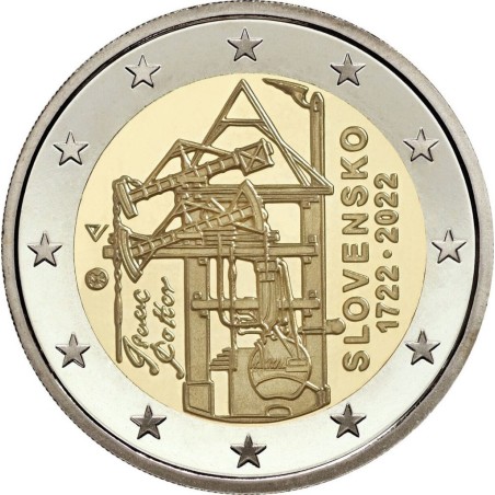 Euromince mince 2 Euro Slovensko 2022 - Potterov parný stroj (UNC)