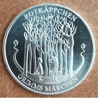 Euromince mince 20 Euro Nemecko 2016 - Červená čiapočka (UNC)