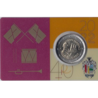 euroerme érme 2 Euro San Marino 2022 - Zászlódobók (UNC)