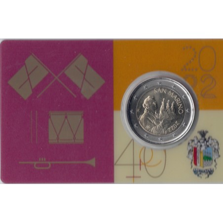 Euromince mince 2 Euro San Marino 2022 - Vrhači vlajok (BU)