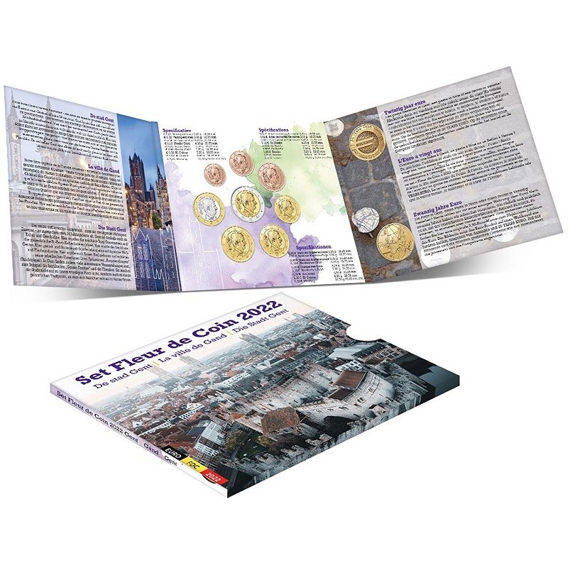 eurocoin eurocoins Belgium 2022 set of 10 eurocoins - Ghent (BU)