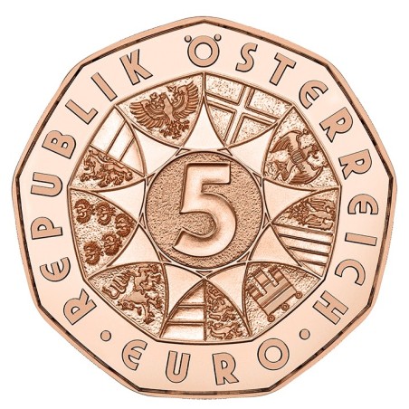 Euromince mince 5 Euro Rakúsko 2022 - Demokrácia (UNC)