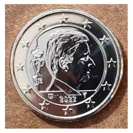 Euromince mince 1 Euro Belgicko 2022 - Kráľ Filip (UNC)