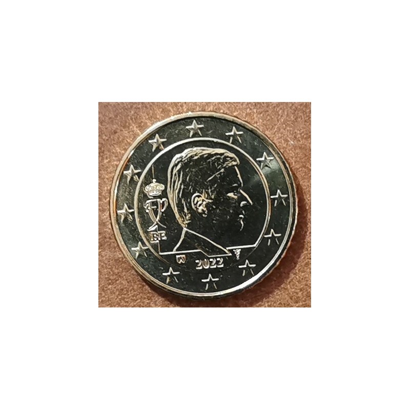 Euromince mince 50 cent Belgicko 2022 - Kráľ Filip (UNC)
