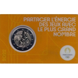 Euromince mince 2 Euro Francúzsko 2022 - Olympijské hry Paríž 2024 ...