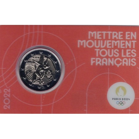 eurocoin eurocoins 2 Euro France 2022 - Paris 2024 Olympic Games (r...