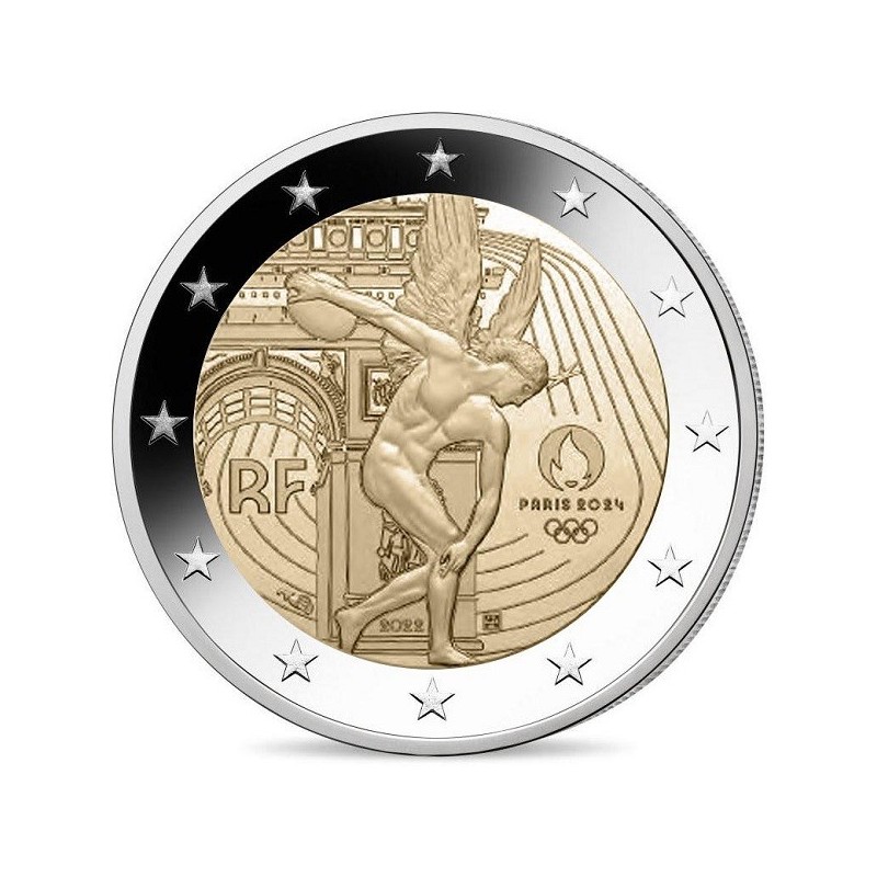 eurocoin eurocoins 2 Euro France 2022 - Paris 2024 Olympic Games (UNC)