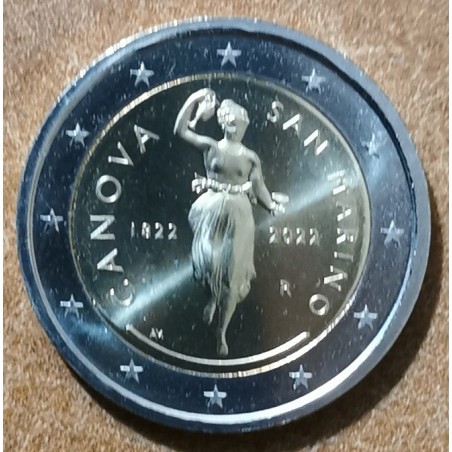 Euromince mince 2 Euro San Marino 2022 - Antonio Canova (UNC)