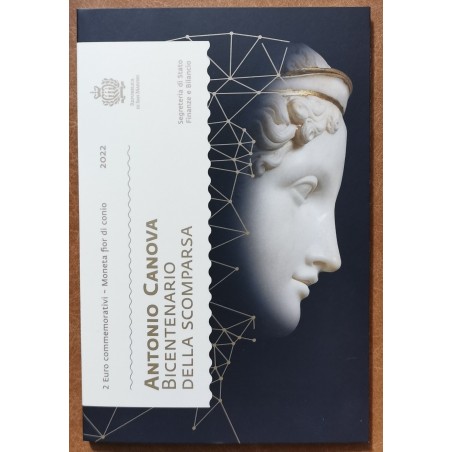 Euromince mince 2 Euro San Marino 2022 - Antonio Canova (BU)