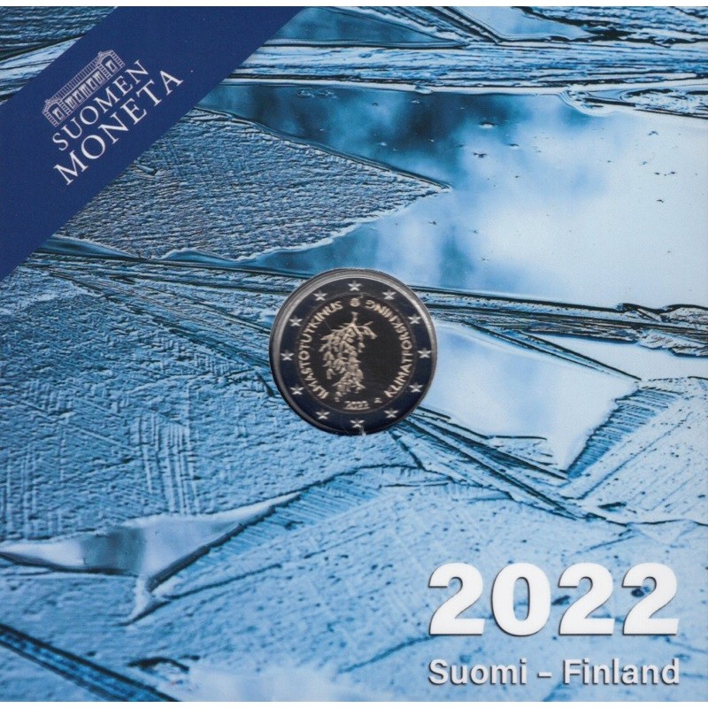 Euromince mince 2 Euro Fínsko 2022 - Výskum klímy (Proof)