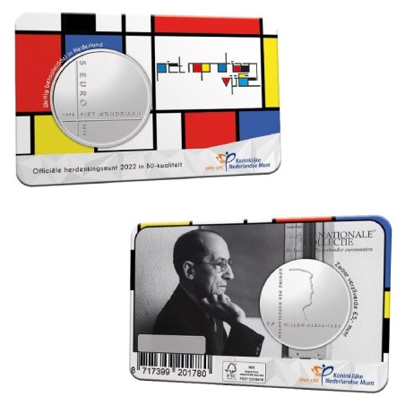 eurocoin eurocoins 5 Euro Netherlands 2022 - Piet Mondriaan (UNC)