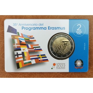 Euromince mince 2 Euro Taliansko 2022 - Erasmus program - 35. výroč...
